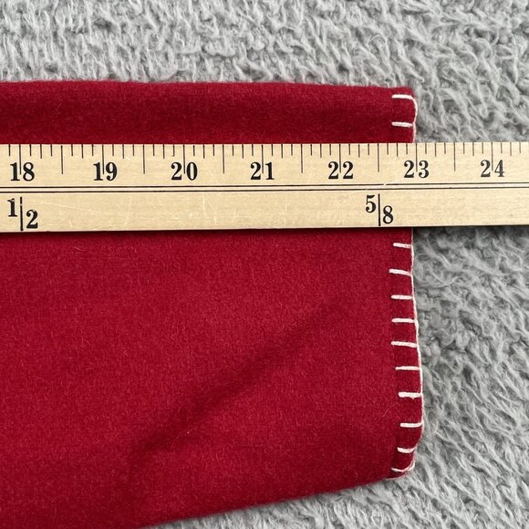 Take Two Christmas Jacket Womens Large Snowman Wool Blend Red w/ Stars - Picture 8 of 8